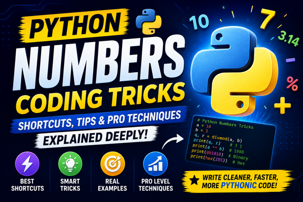 Python Numbers: Modern Coding Tricks, Shortcuts & Pro Techniques