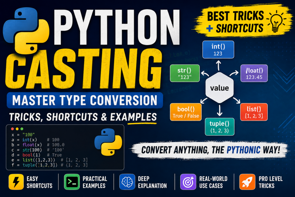 Python Casting: Master Type Conversion with Modern Coding Tricks & Shortcuts
