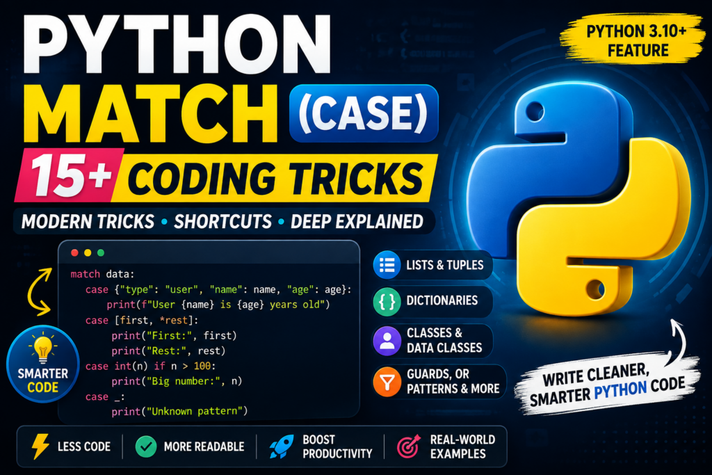 Python Match Statement: 15+ Modern Coding Tricks & Shortcuts You Should Know