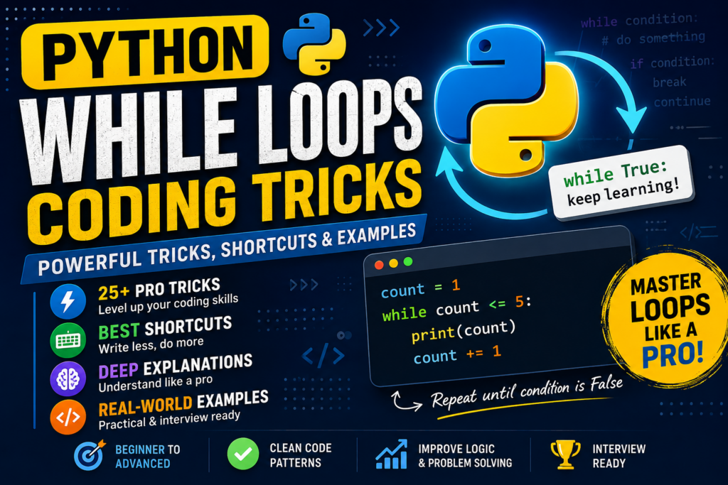 Python While Loops: 25+ Powerful Coding Tricks, Shortcuts & Modern Techniques